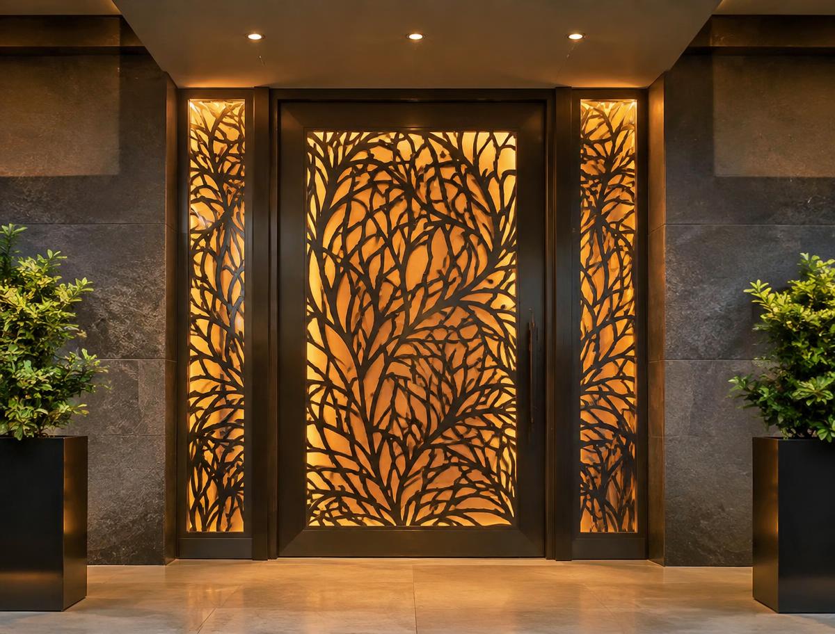 Special Pattern Stainless Steel Door